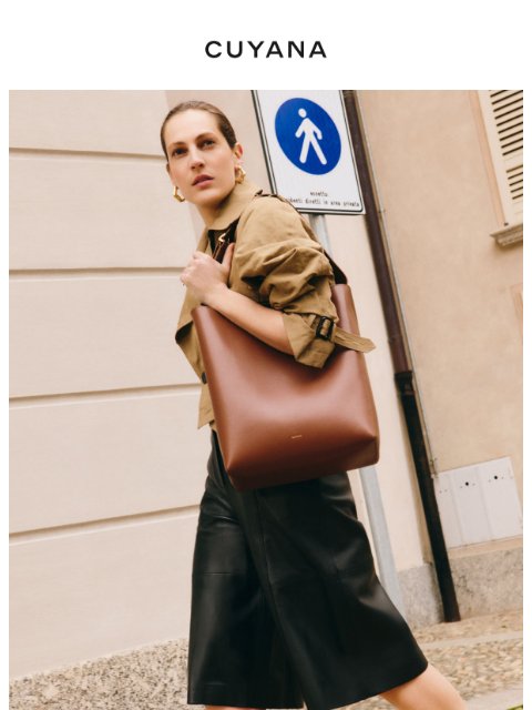 cuyana newsletter: The Oversized Linea Bag
