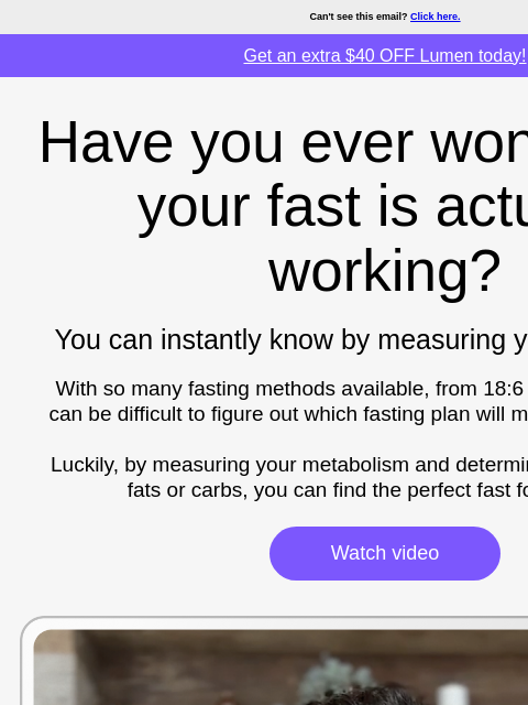 lumen newsletter: Know exactly how long to fast for your body