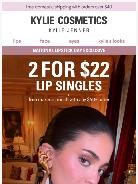 kyliecosmetics newsletter: kylie's fave lippies are on SALE 💕