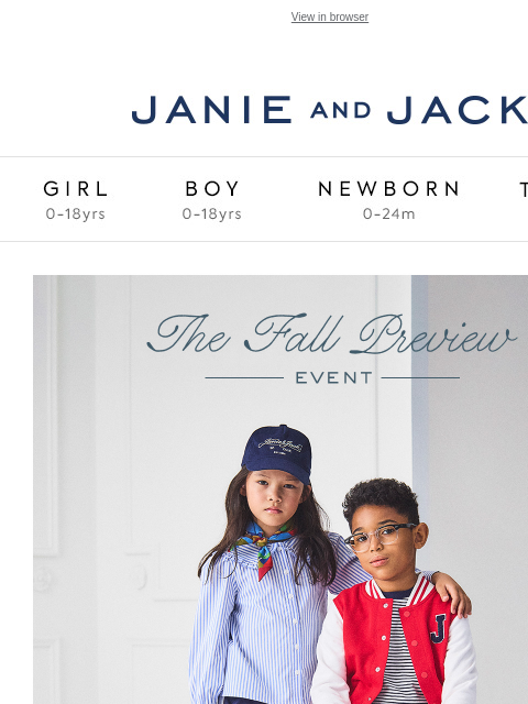 janieandjack newsletter: New arrivals: up to 25% off