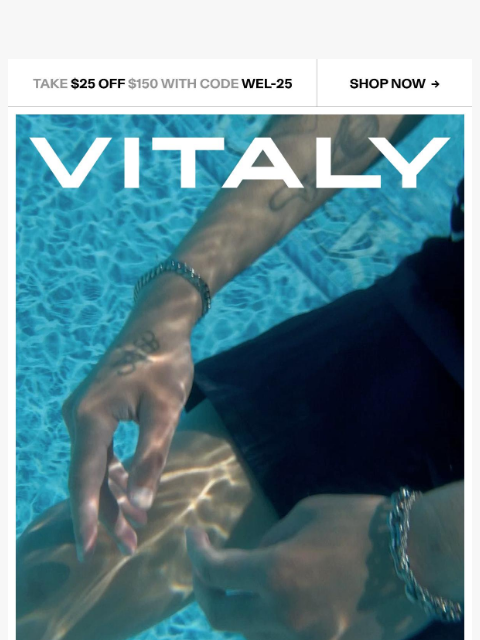 vitalydesign newsletter: Sweat-proof jewelry for summer heat
