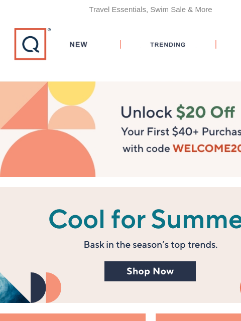 qvcemail newsletter: Cool Off with Summertime Trends