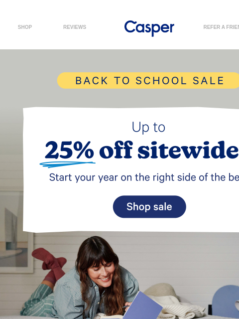 casper newsletter: Dorm bed need an upgrade?