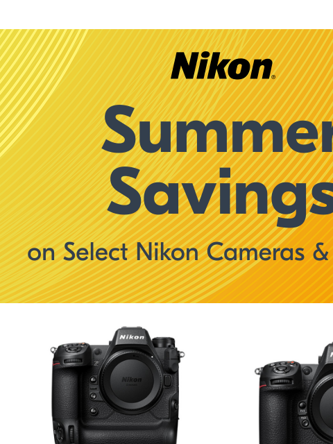 nikon newsletter: Summer Savings