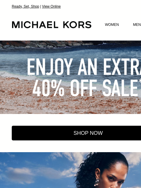 michaelkorsmail newsletter: It's On: Save An Extra 40%