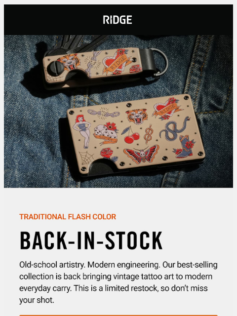 ridge newsletter: Traditional Flash Color is Back