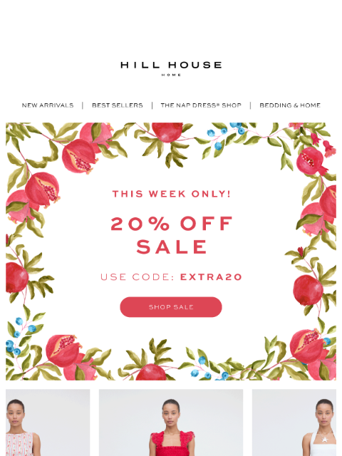 hillhousehome newsletter: 20% OFF SALE ❤️