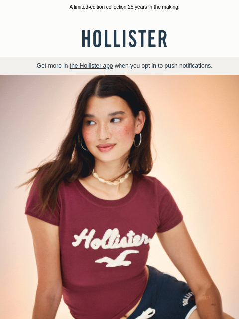 hollisterco newsletter: The 2000s Vault Release just dropped! ✨🌺🦋