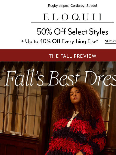 eloquii newsletter: Get *first dibs* on fall dresses 🤎