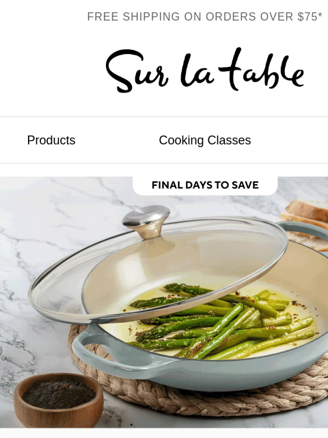 surlatable newsletter: Grab a Le Creuset favorite at a great price.