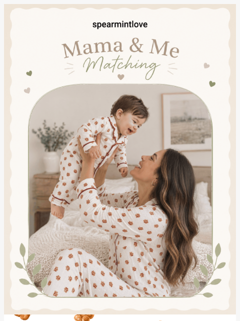 spearmintlove newsletter: 🤎 Mama & Me Matching