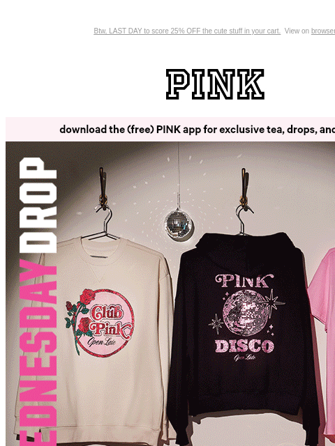 vspink newsletter: The Disco Capsule Is LIVE 💃🪩🕺
