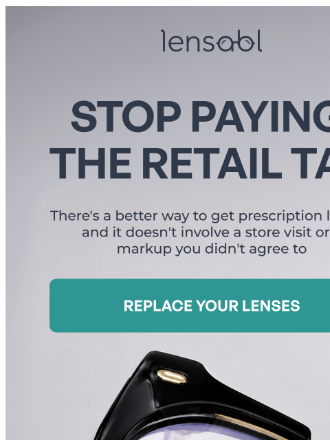 lensabl newsletter: The optician visit isn't required