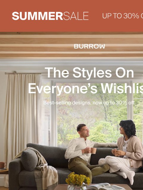 burrow newsletter: Up to 30% off everyone’s favorite styles