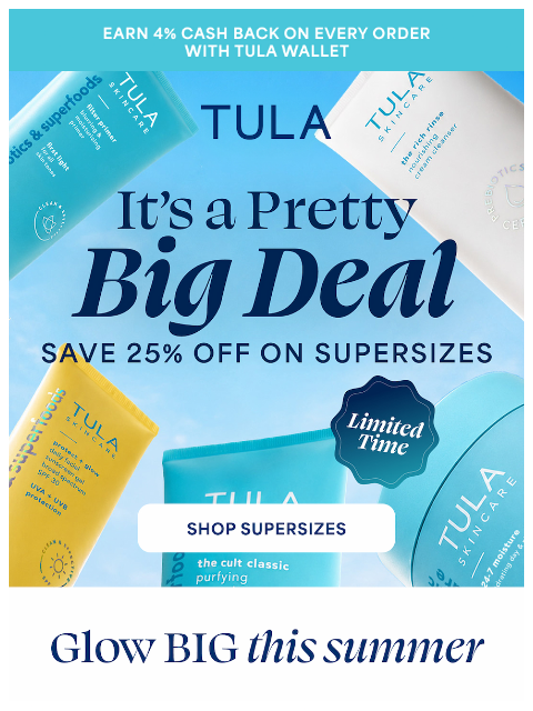 tula newsletter: Brighter skin, bigger savings