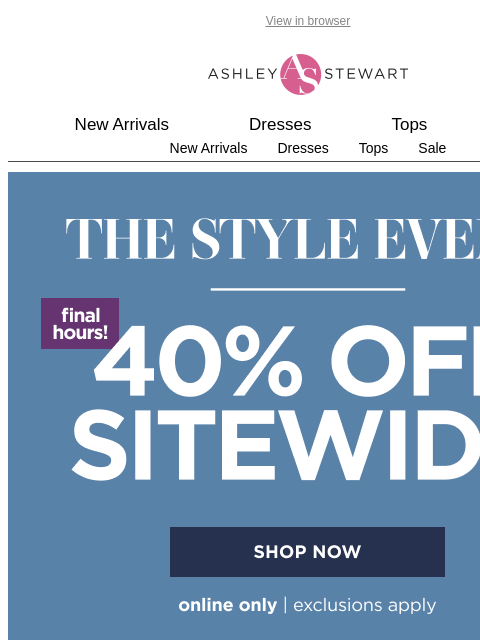 ashleystewart newsletter: Let's make it a LOOK 💅