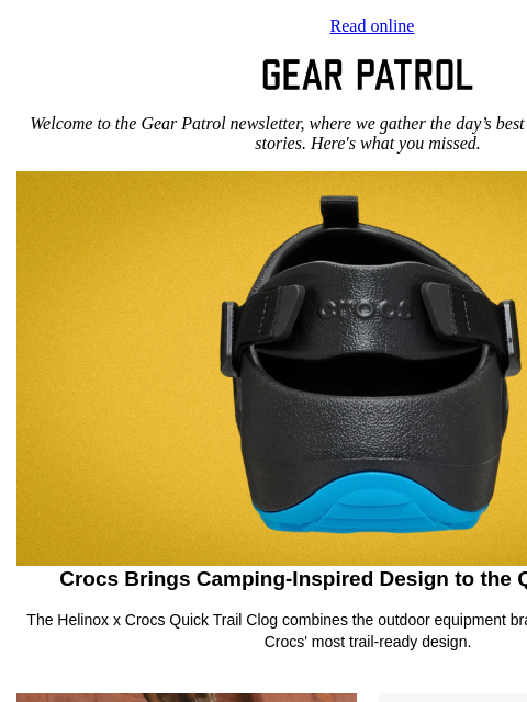 gearpatrol newsletter: This Is Crocs’ Most Outdoor-Coded Clog Ever