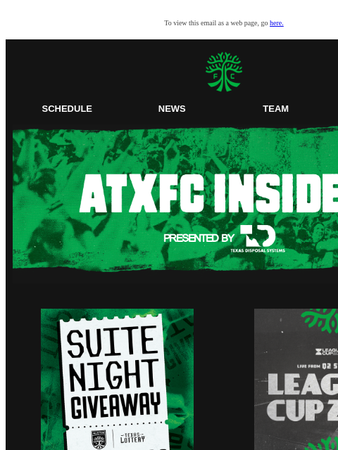 austinfc newsletter: ATXFC Insider: Suite Night Giveaway, Leagues Cup i...