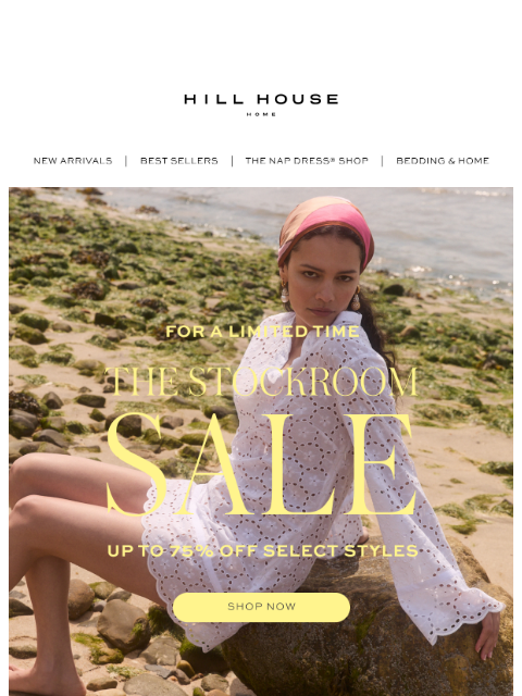 hillhousehome newsletter: The Summer Whites Edit: Up to 75% Off