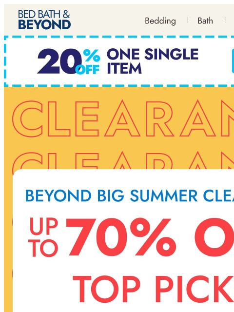 bedbathandbeyond newsletter: The best of The Beyond Big Summer Clearance