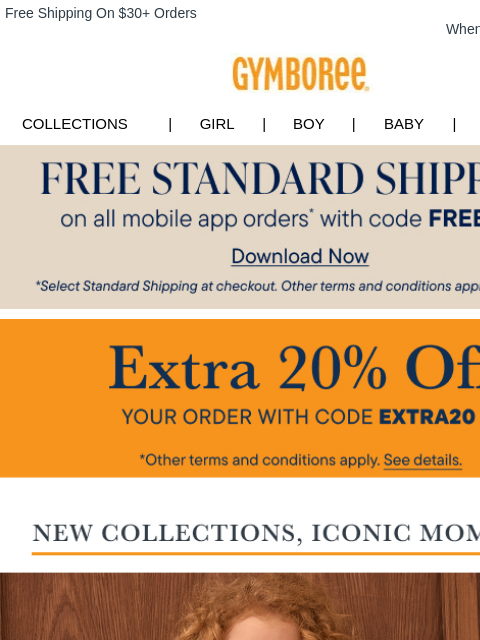 gymboree newsletter: A Season of Firsts Calls for Fully Styled Looks