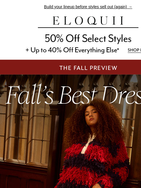 eloquii newsletter: P.S. fall faves are BACK