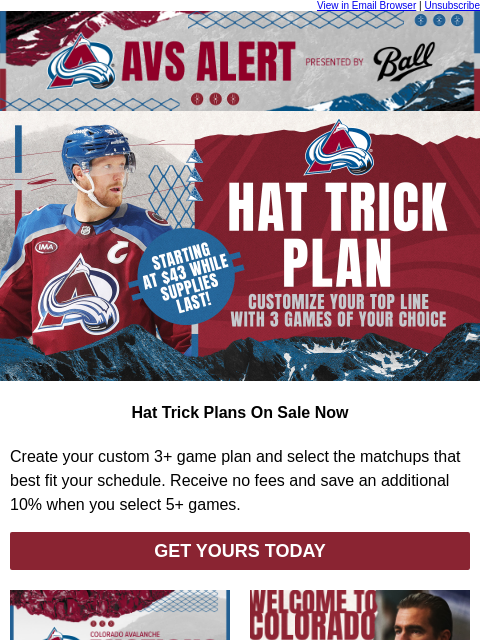 thecoloradoavalanche newsletter: 🏔️ Hockey is Coming Back with a Bang