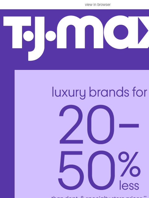 tjmaxx newsletter: These Runway styles are all kinds of luxe