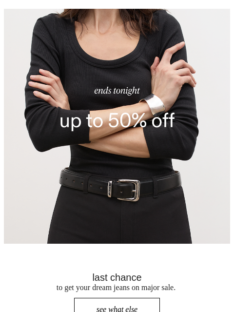 ayr newsletter: up to 50% off... last hours