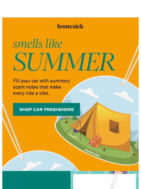 homesick newsletter: Summer Scents | Car Freshener Edition