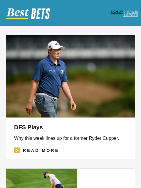 golfdigest newsletter: Our experts picks for the Wyndham Championship