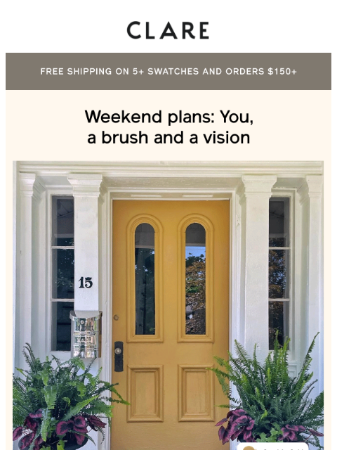 clare newsletter: Paint projects you can actually finish before Mond...