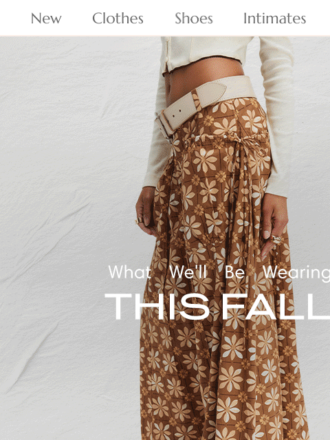 freepeople newsletter: Dare we say the word...fall? 😬🍂