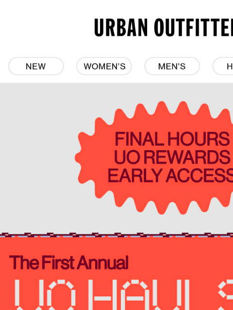 urbanoutfitters newsletter: ENDS SOON: 30% off early access 🎟️