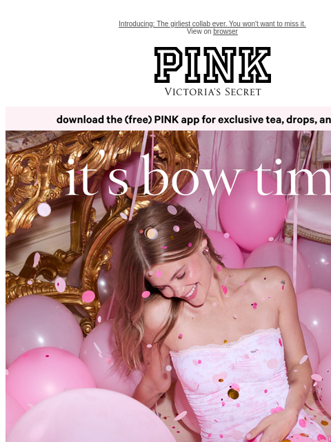 vspink newsletter: It's Bow Time 🎀