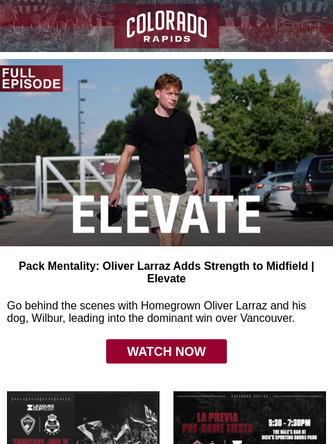 thecoloradorapids newsletter: Pack Mentality: Oliver Larraz Adds Strength to Mid...