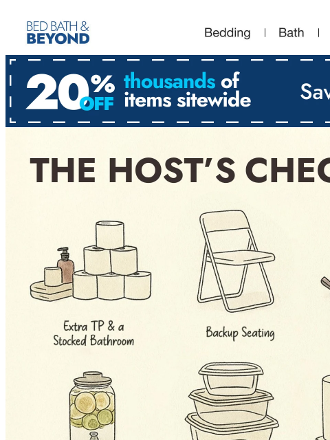 bedbathandbeyond newsletter: Be the host with the most 💅