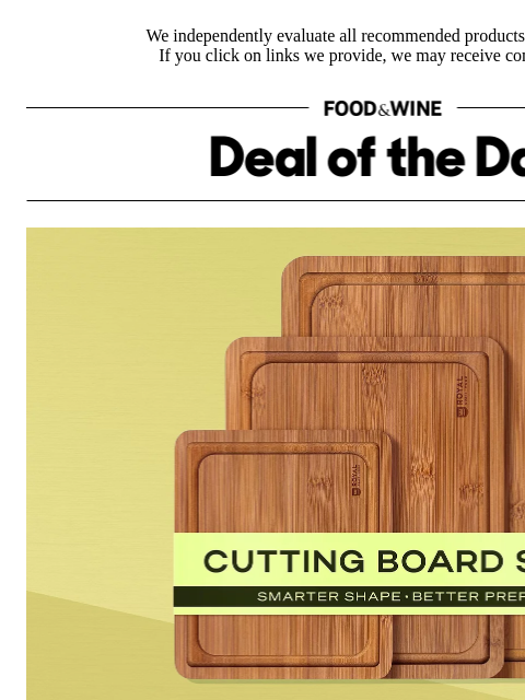 foodandwine newsletter: The Cutting Boards Shoppers Say Are 'Better Than B...