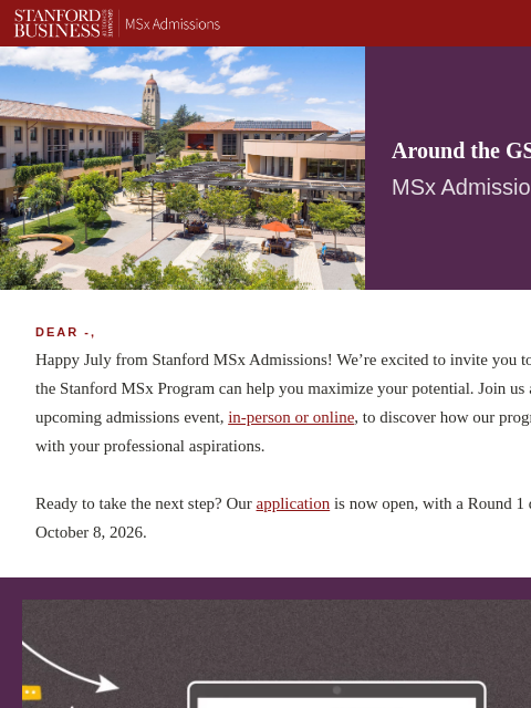 stanford newsletter: Around the GSB | July 2026