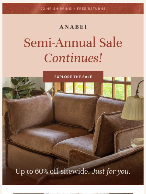anabei newsletter: Your Dream Sofa ✨