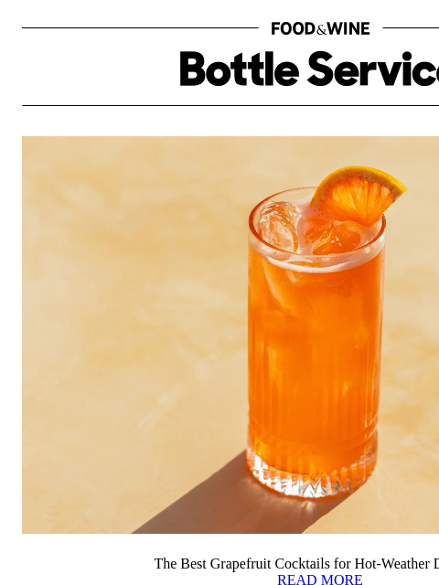 foodandwine newsletter: The Best Grapefruit Cocktails for Hot-Weather Drin...