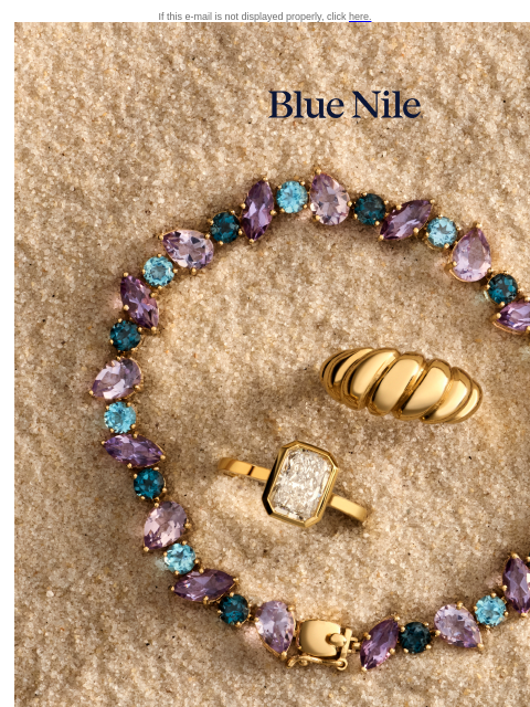 bluenile newsletter: Curated for Summer: Up to 40% Off* Select Styles