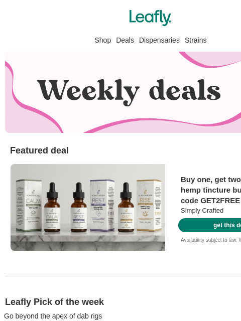 leafly newsletter: Smoke all your weed? 🍃