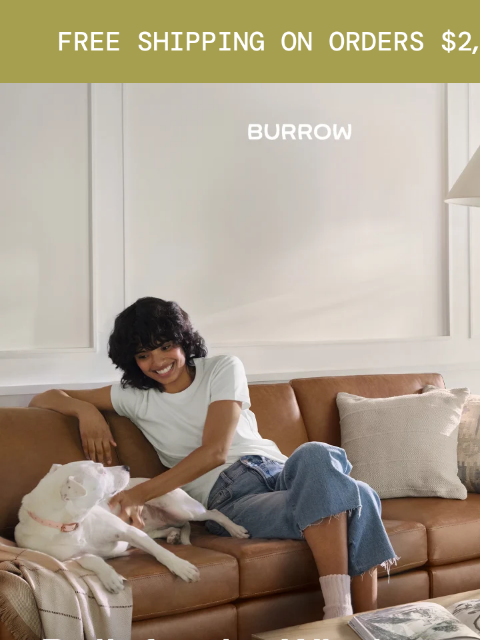 burrow newsletter: Furniture your pets can't ruin