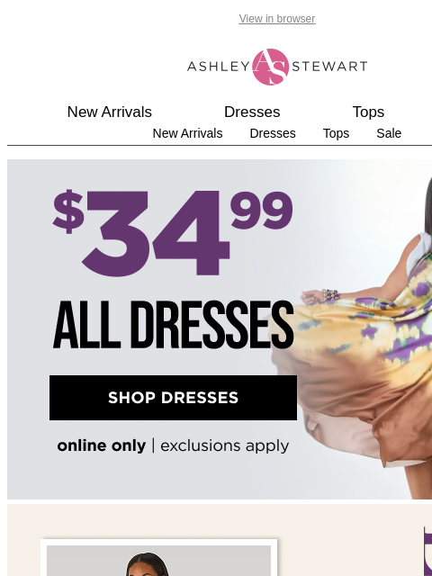 ashleystewart newsletter: Feeling fancy? You're in luck! 👗💅