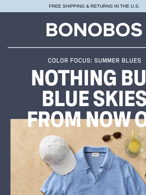 bonobos newsletter: Trending: Summer Blues