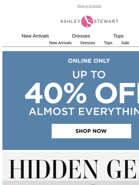 ashleystewart newsletter: We found these hidden 💎 for you!