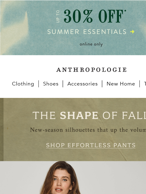 anthropologie newsletter: Up to 30% OFF accessories, beauty, home & more