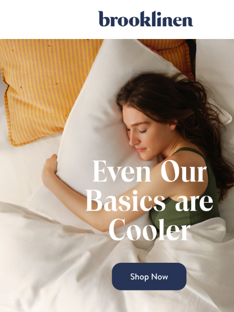 brooklinen newsletter: SOMETIMES VANILLA IN BED'S OKAY