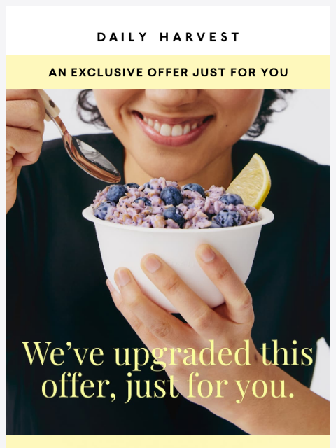 daily-harvest newsletter: A $20 credit is waiting for you